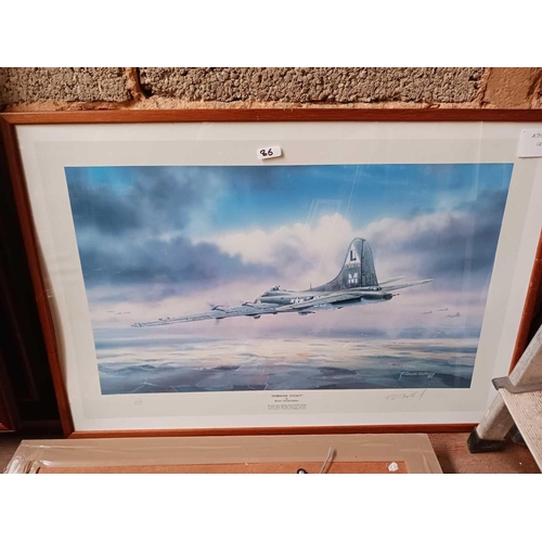 86 - 6 LIMITED EDITION WW II AIRCRAFT PRINTS INCL; SIGNED HURRICANS FROM KENLY BY MICHAEL TURNER & THE SW... 