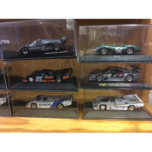 933 - 18 BOXED MODEL RACE CARS