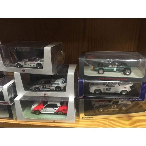 934 - 15 BOXED SPARK & BIZARRE RACING CARS