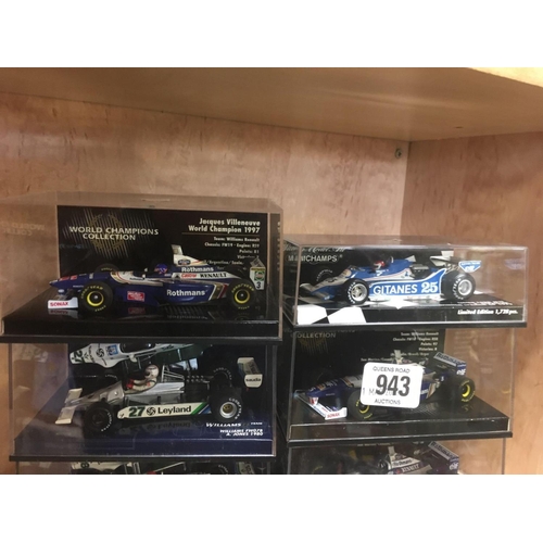 943 - 8 BOXED MINI CHAMPS MODEL RACE CARS