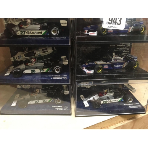 943 - 8 BOXED MINI CHAMPS MODEL RACE CARS