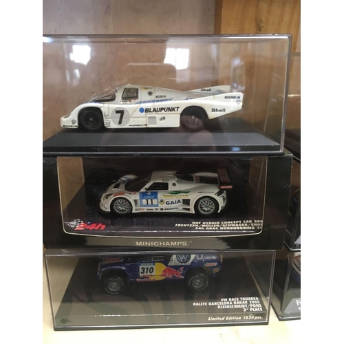 944 - 9 BOXED MINI CHAMPS MODEL RACE CARS