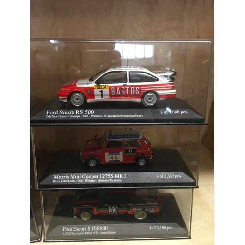 944 - 9 BOXED MINI CHAMPS MODEL RACE CARS