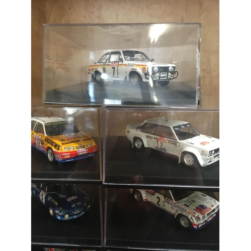 946 - 11 TROFEU BOXED MODEL RALLY CARS