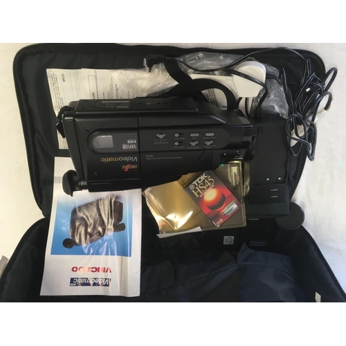 953 - AMSTRAD VIDEO MATIC CAMCORDER IN CARRY CASE