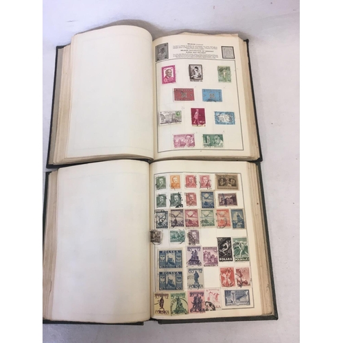 961 - 2 OLD ALBUMS OF WORLD STAMPS