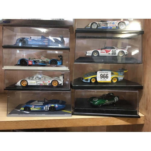 966 - 10 BOXED RACE & RALLY CARS