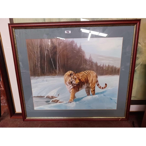 98 - 4 F/G PRINTS OF TIGERS