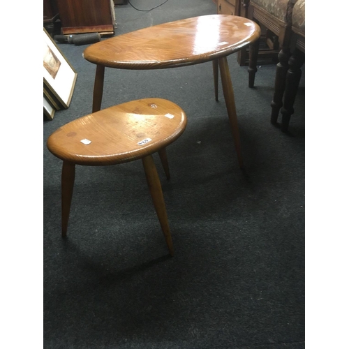 489 - 2 ERCOL PEBBLE TABLES