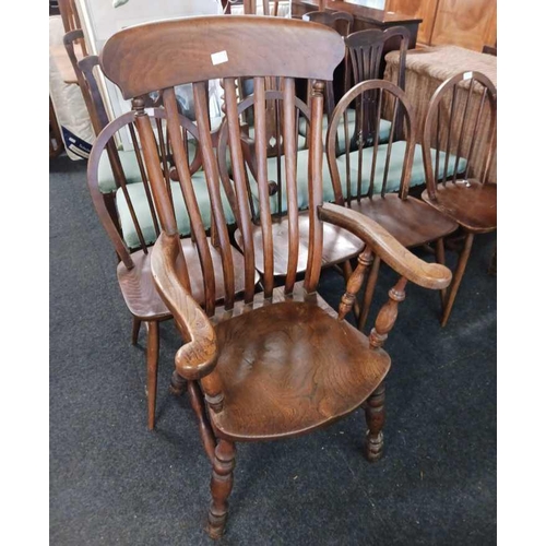 491 - WINDSOR FARMHOUSE CHAIR & NEST OF 3 TABLES