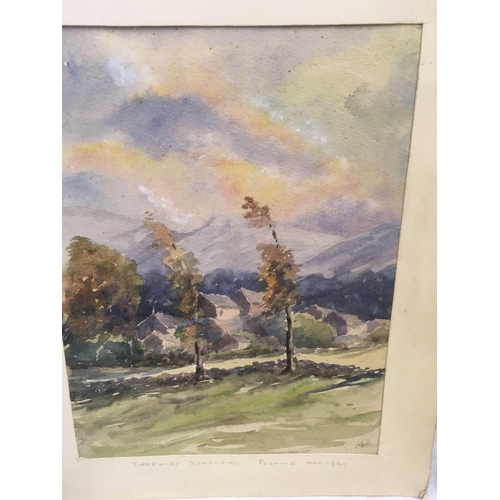 531 - FOLIO OF 10 UNFRAMED WATERCOLOURS MAINLY LANDSCAPES AND VILLAGE  VIEWS AROUND THE UK C 1880-1920, LA... 