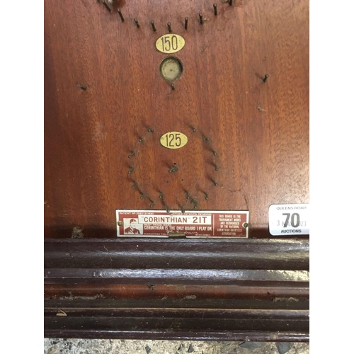 70 - VINTAGE BAGATELLE BOARD