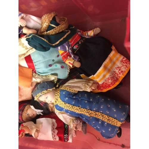 937 - CARTON OF SOUVENIR  DOLLS