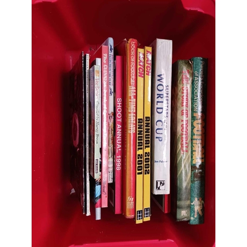 126 - 2 CARTONS OF MISC CHILDREN'S BOOKS INCL; BEATRIX POTTER & FOOTBALL ANNUALS