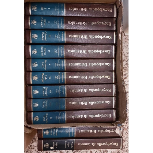 127 - 3 CARTONS OF ENCYCLOPEDIAS BRITANNICA