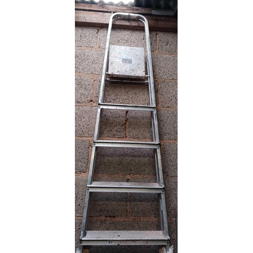 67 - 2 DECORATOR ALUMINIUM STEP LADDERS