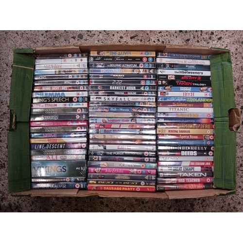 102 - 3 CARTONS OF MISC DVD'S