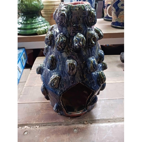 160 - LARGE CERAMIC CANDLE HOLDER