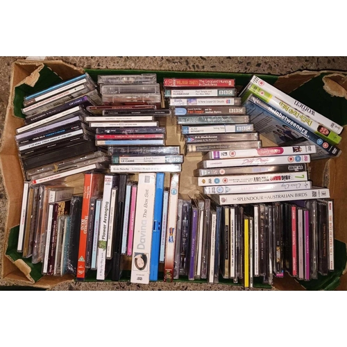 192 - 3 CARTONS OF MISC CD'S & DVD'S