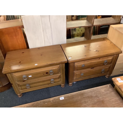 355 - PAIR OF BEDSIDE 2 DRAWER UNITS