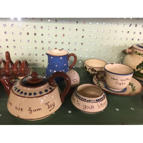 447 - SHELF OF TORQUAY / MOTTO WARE