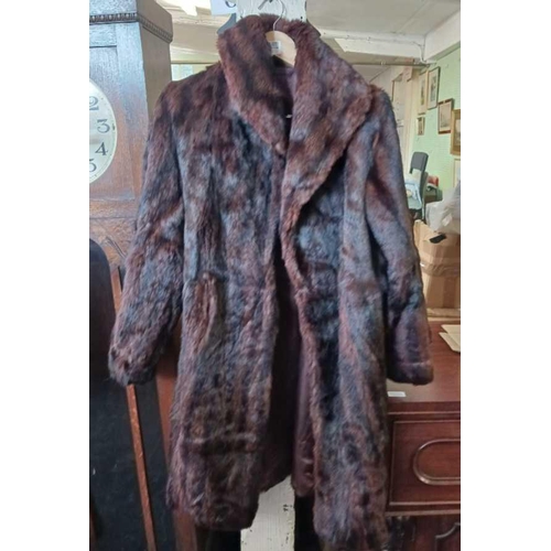 463 - 3 LADIES FUR COATS, SIZES NOT KNOWN