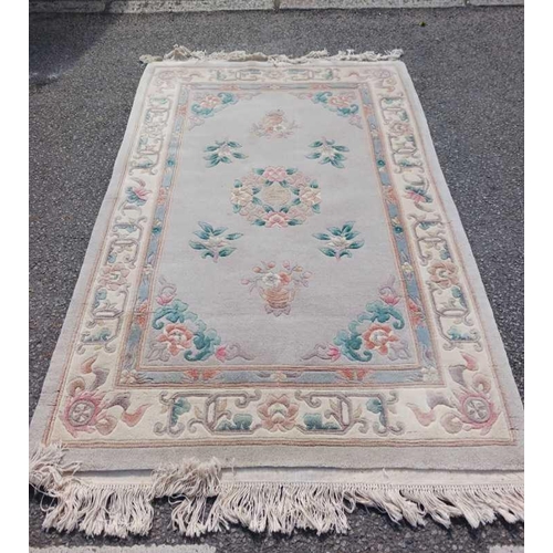 477 - ESPINA MALAGA RUG, 71'' X 47'', AN EMBOSSED CHINESE RUG,72'' X 49'', HAND WOVEN EGYPTIAN RUG, 47'' X... 