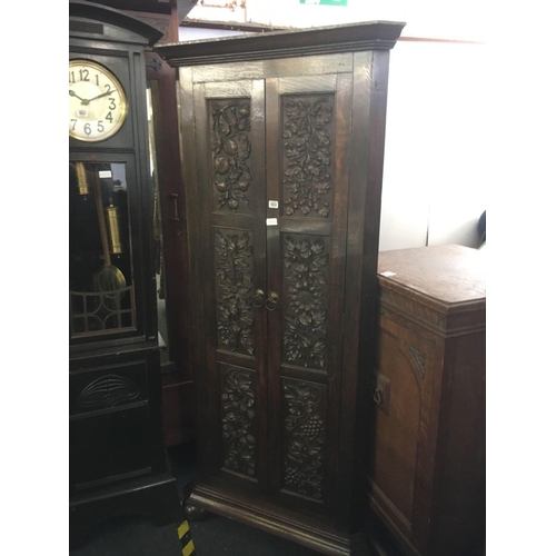 603 - CARVED CORNER CABINET