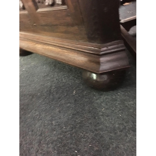 603 - CARVED CORNER CABINET