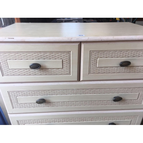 613 - MODERN CHEST OF 6 DRAWERS