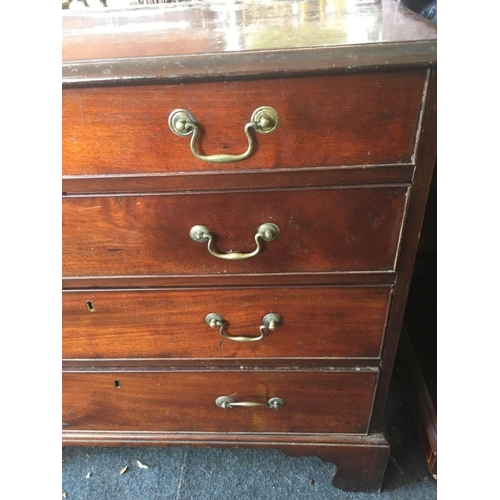 618 - MAHOGANY INLAID CHEST OF DRAWERS