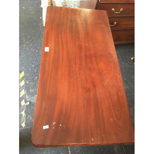 619 - MAHOGANY FLIP TOP TABLE