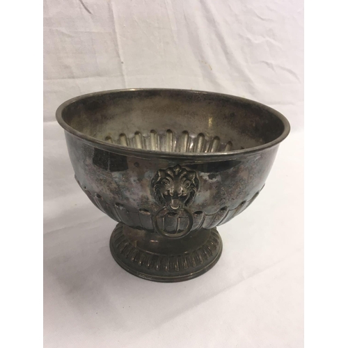 628 - LARGE OLD PLATED ROSE BOWL