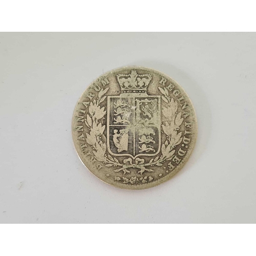 780 - A VICTORIAN SILVER HALF CROWN 1878