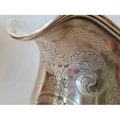 822 - SILVER GEORGIAN MILK JUG, LONDON 1817, 165g