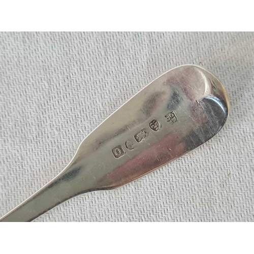 852 - SILVER ANTIQUE DESSERT SPOON, CHESTER 1832, 32g