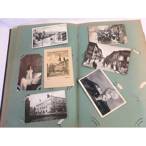 875 - ALBUM OF VINTAGE POSTCARDS, PHOTO'S, BOOKLETS