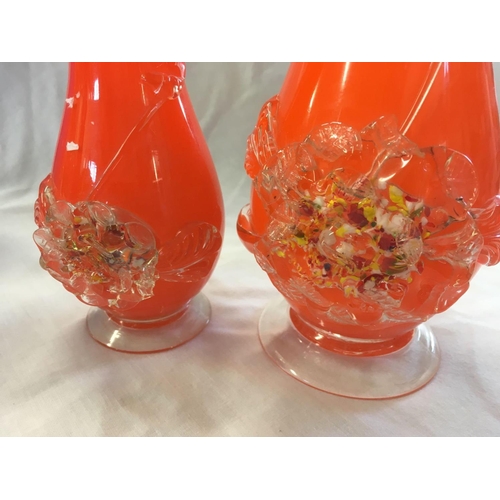 900 - 4 MURANO GLASS VASES