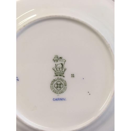 910 - 8 PIECES OF ROYAL DOULTON CARNIVAL PATTERN