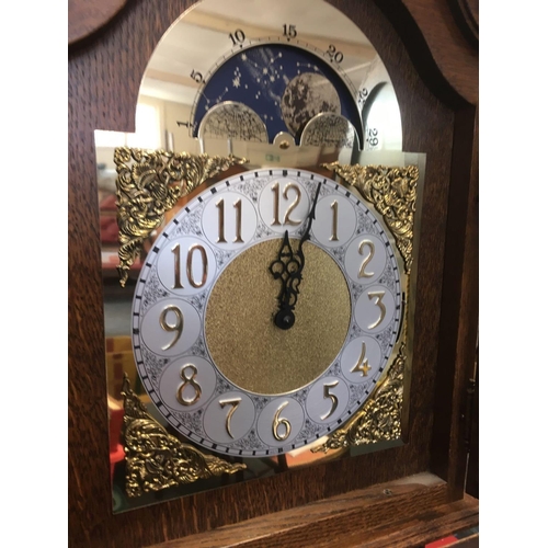 915 - MODERN LONG CASE CLOCK 66'' TALL