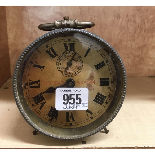 955 - VINTAGE ALARM CLOCK