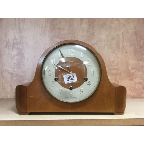 962 - SMITH'S WESTMINSTER CHIME MANTEL CLOCK