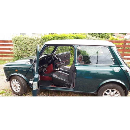 1 - CLASSIC MINI COOPER 1.3 ROVER, 2 DOOR SALOON, GREEN & WHITE, FIRST DATE OF REGISTRATION 1992, 2 OWNE... 