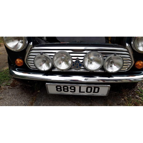 1 - CLASSIC MINI COOPER 1.3 ROVER, 2 DOOR SALOON, GREEN & WHITE, FIRST DATE OF REGISTRATION 1992, 2 OWNE... 