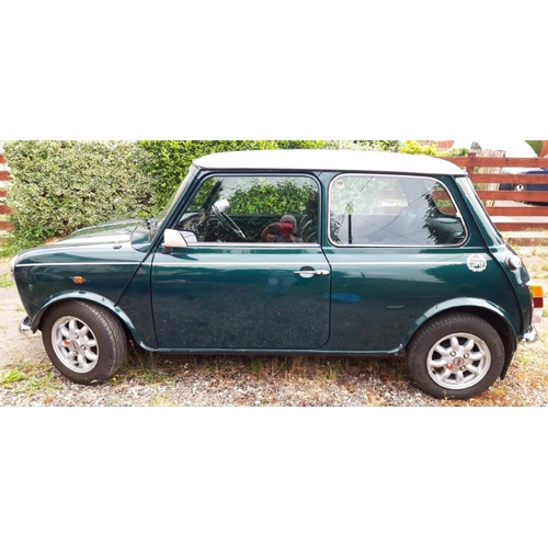 1 - CLASSIC MINI COOPER 1.3 ROVER, 2 DOOR SALOON, GREEN & WHITE, FIRST DATE OF REGISTRATION 1992, 2 OWNE... 