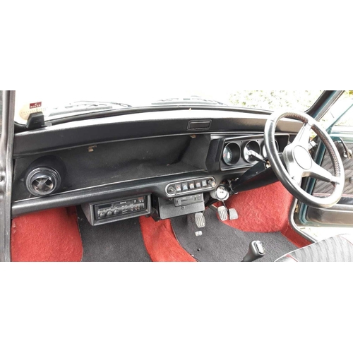 1 - CLASSIC MINI COOPER 1.3 ROVER, 2 DOOR SALOON, GREEN & WHITE, FIRST DATE OF REGISTRATION 1992, 2 OWNE... 