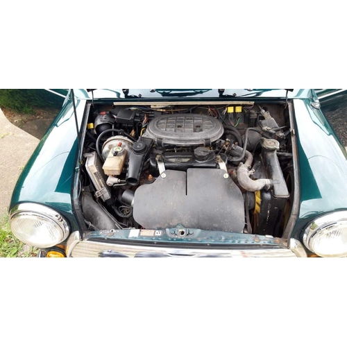 1 - CLASSIC MINI COOPER 1.3 ROVER, 2 DOOR SALOON, GREEN & WHITE, FIRST DATE OF REGISTRATION 1992, 2 OWNE... 