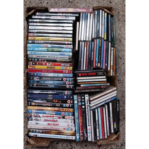 106 - 3 CARTONS OF MISC CD'S & DVD'S