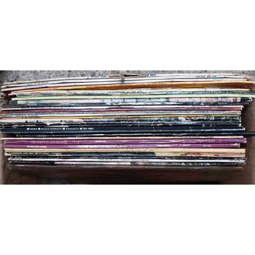 107 - 2 CARTONS IF MISC LP'S INCL; QUEEN, THE CLASH, ROLLING STONES