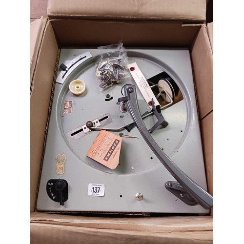 137 - PARTS OF LENCO GL60 RECORD DECK